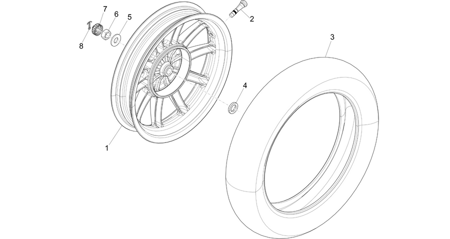 Rear wheel