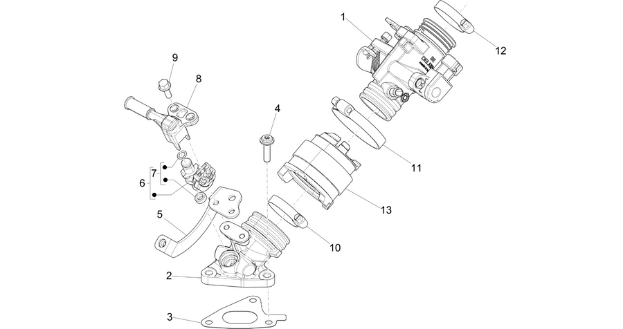 Throttle body - Injector - Induction joint
