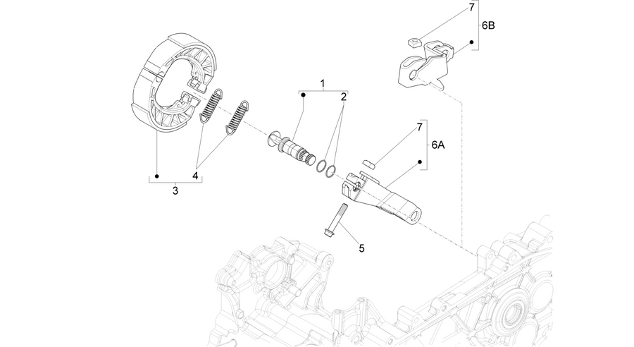 Rear brake - Brake jaw