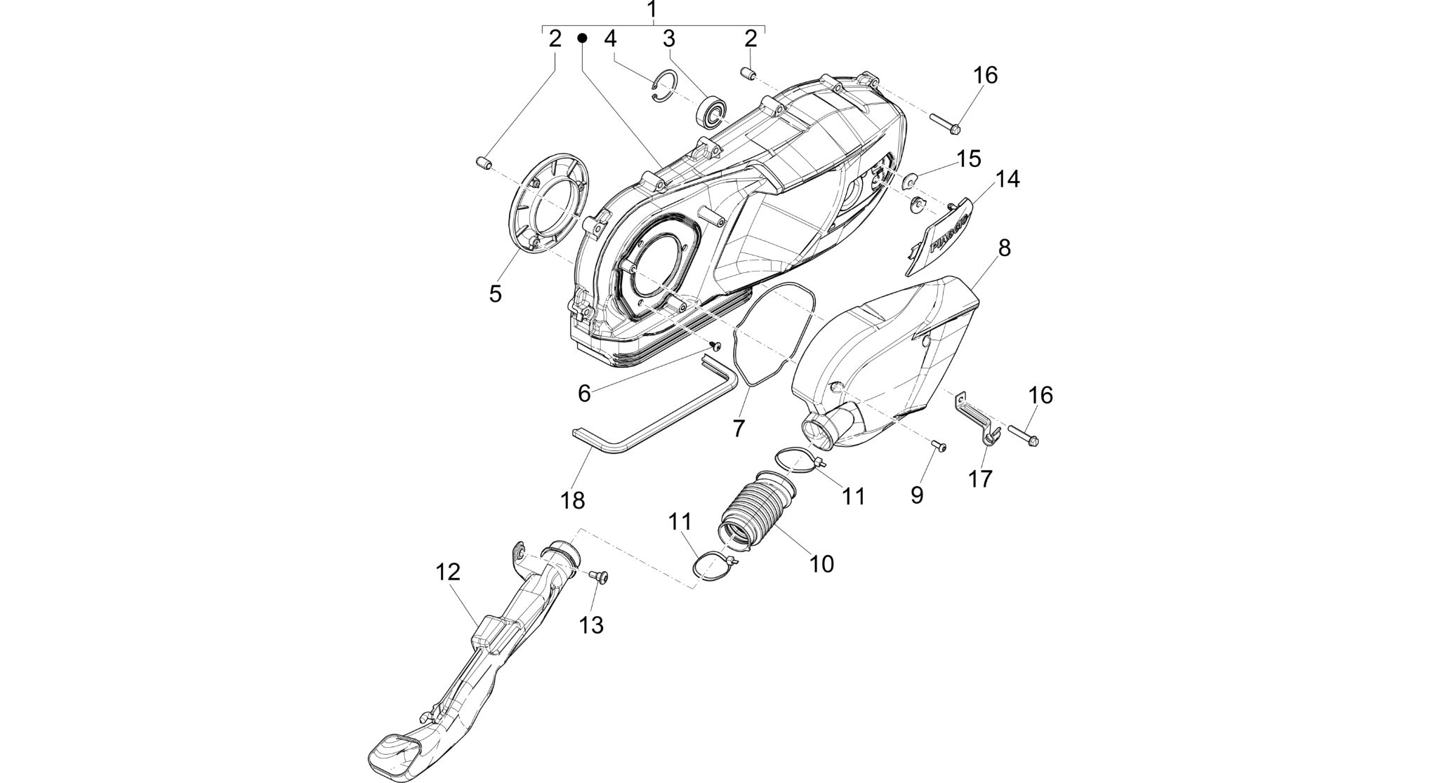 Crankcase cover - Crankcase cooling
