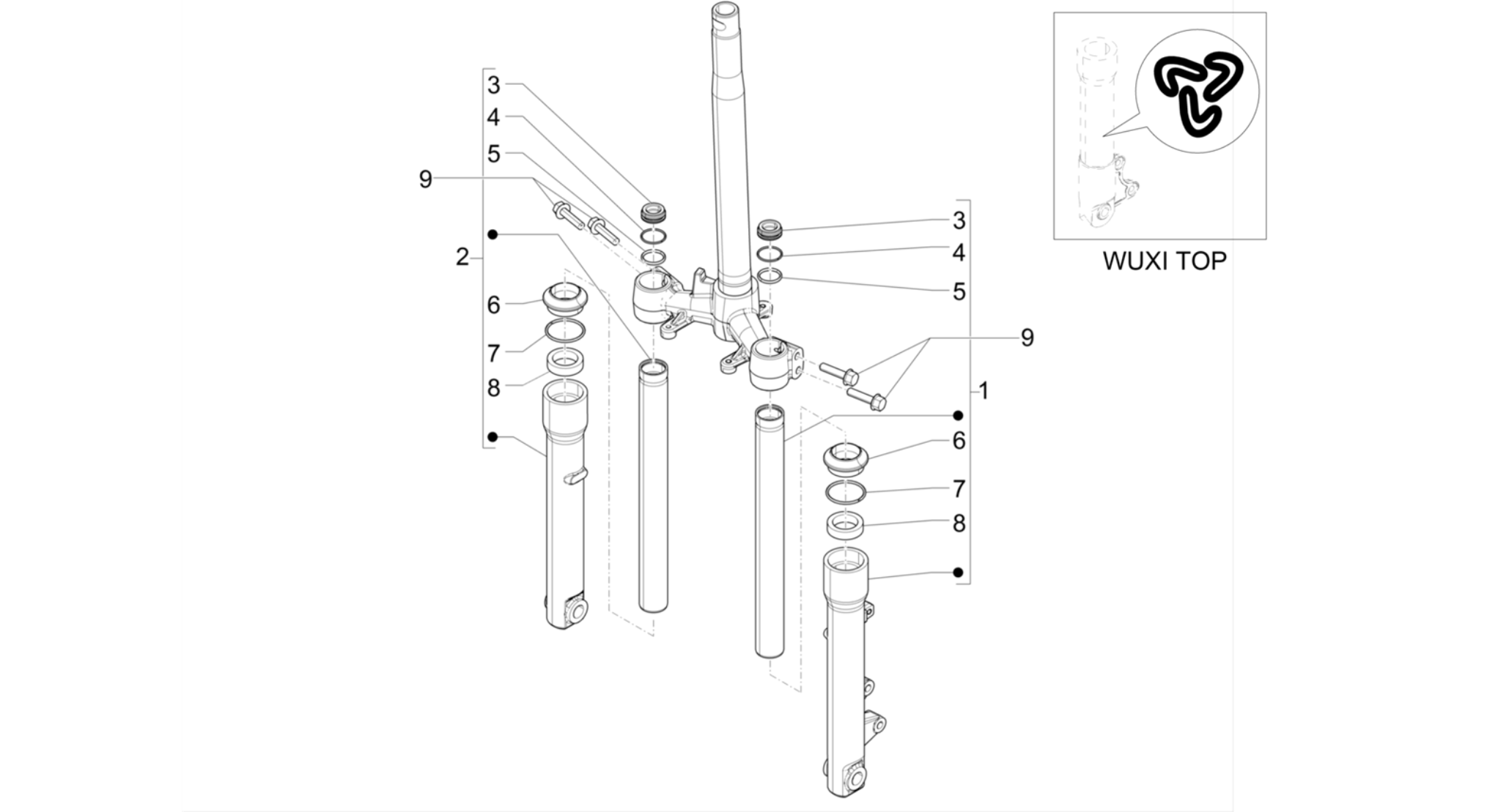 Fork's components (Wuxi Top)