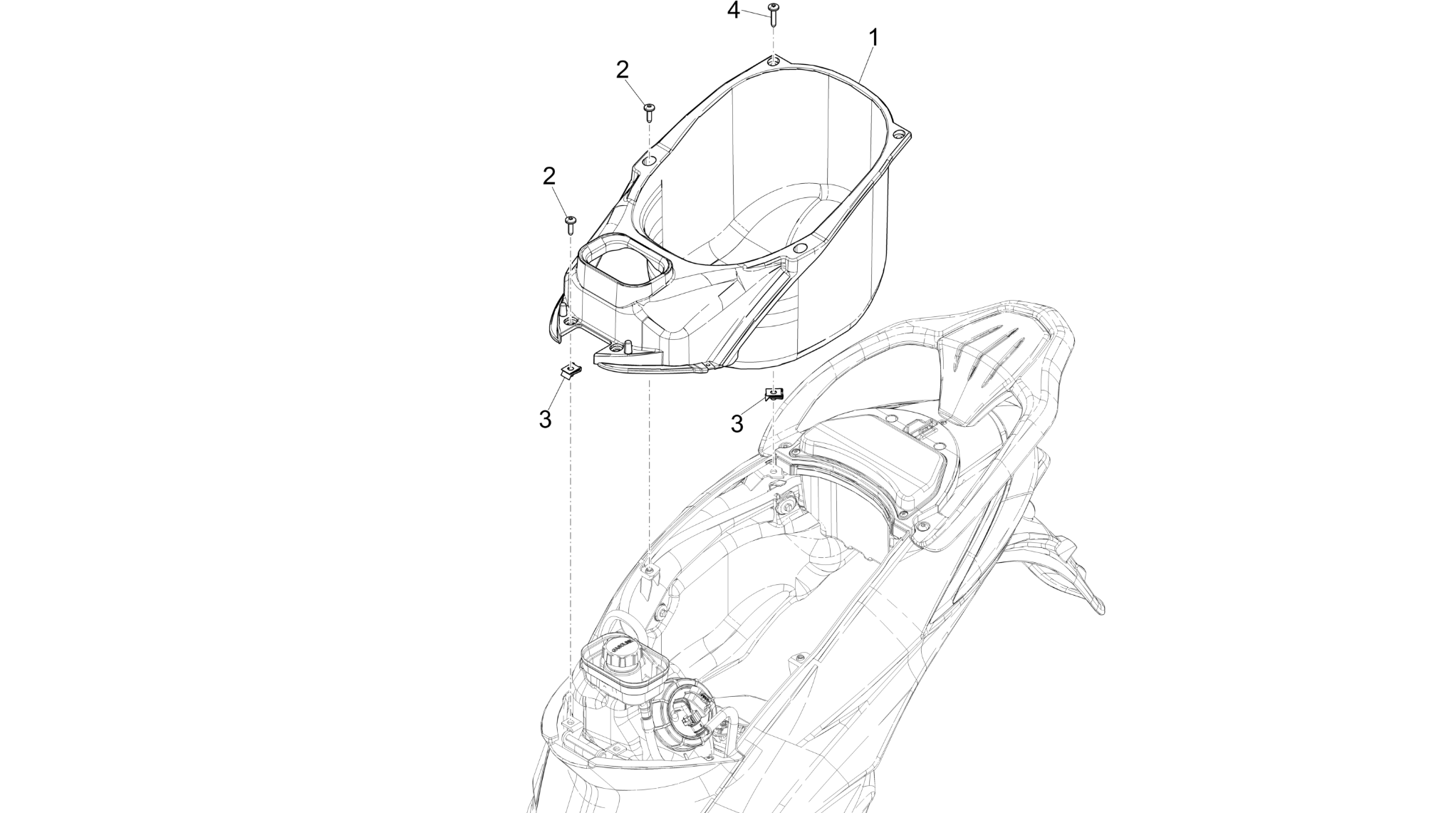 Helmet huosing - Undersaddle
