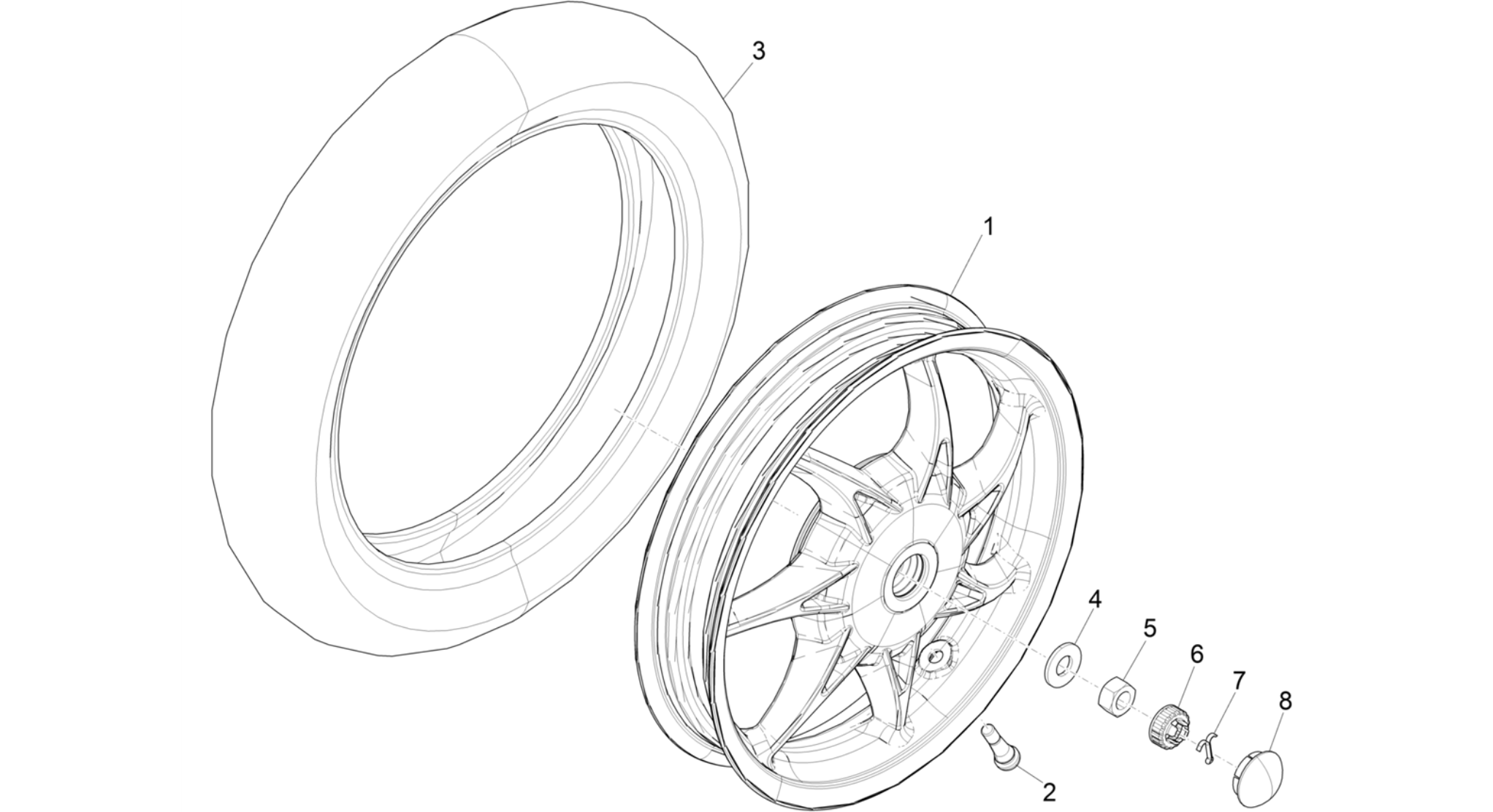 Rear wheel