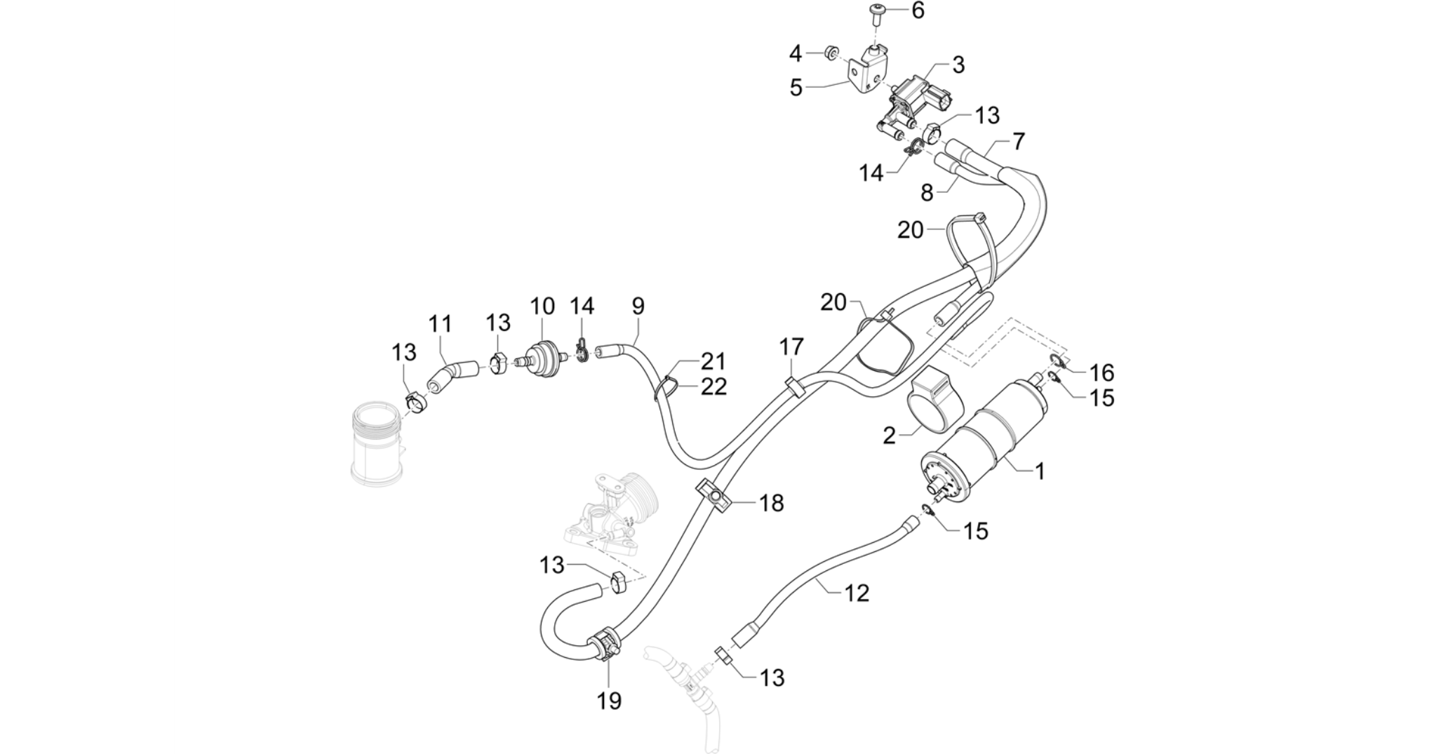 Anti-percolation system