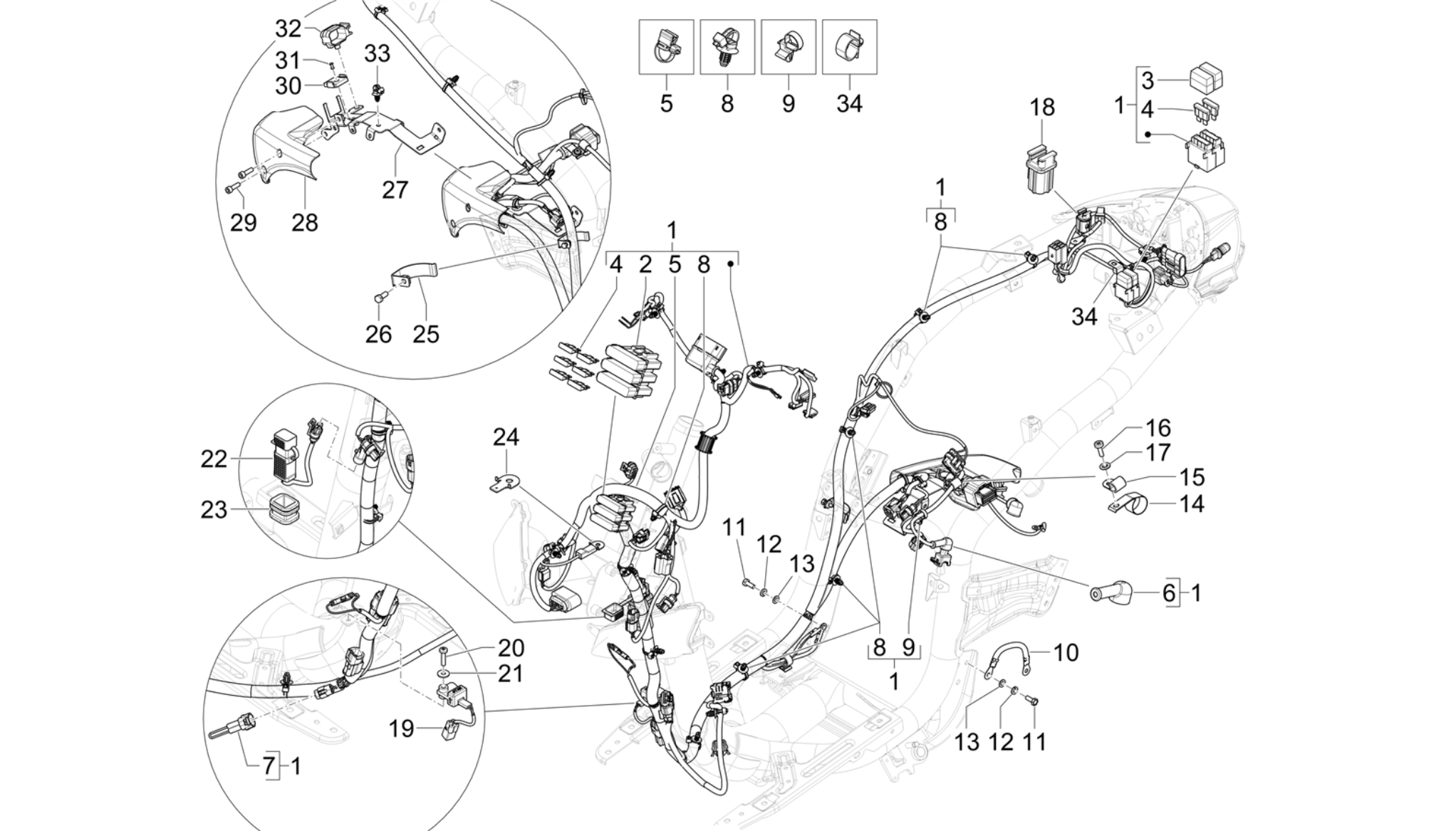 Main cable harness