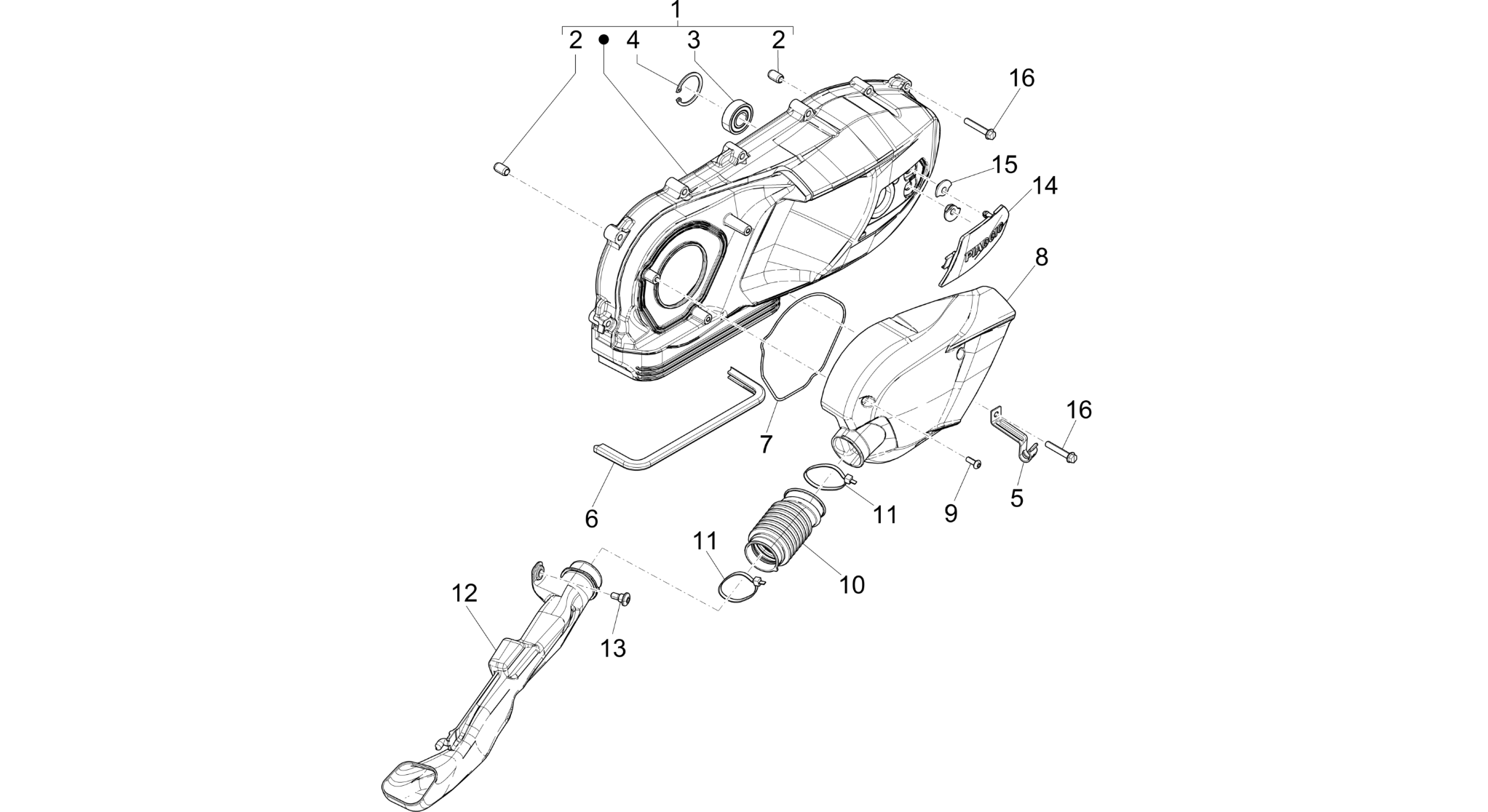 Crankcase cover - Crankcase cooling