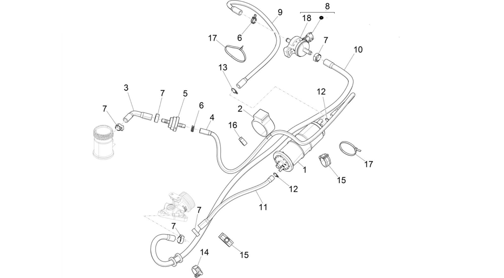 Anti-percolation system