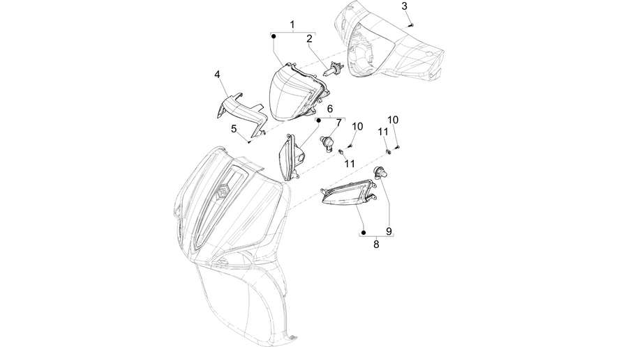 Front headlamps - Turn signal lamps