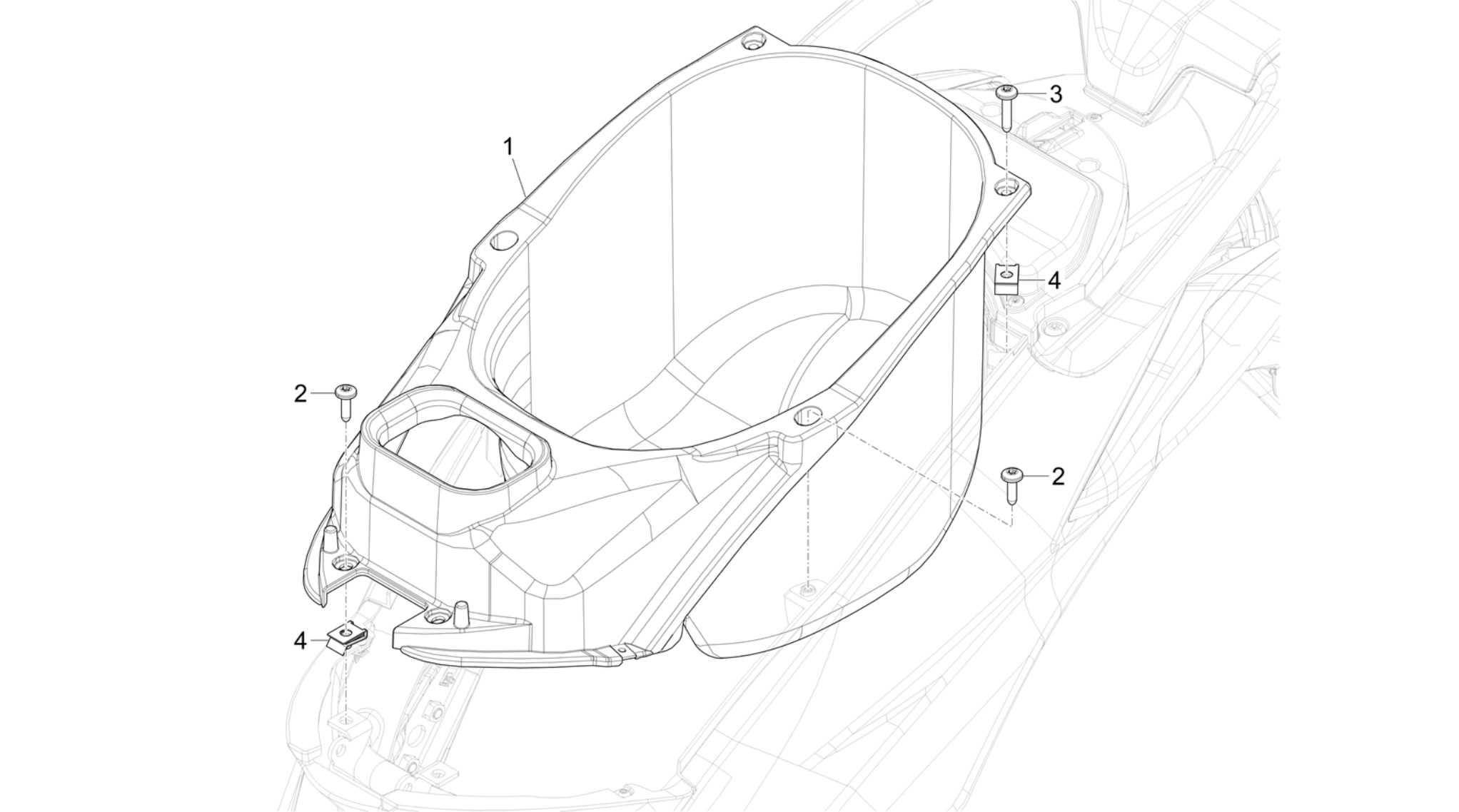 Helmet huosing - Undersaddle