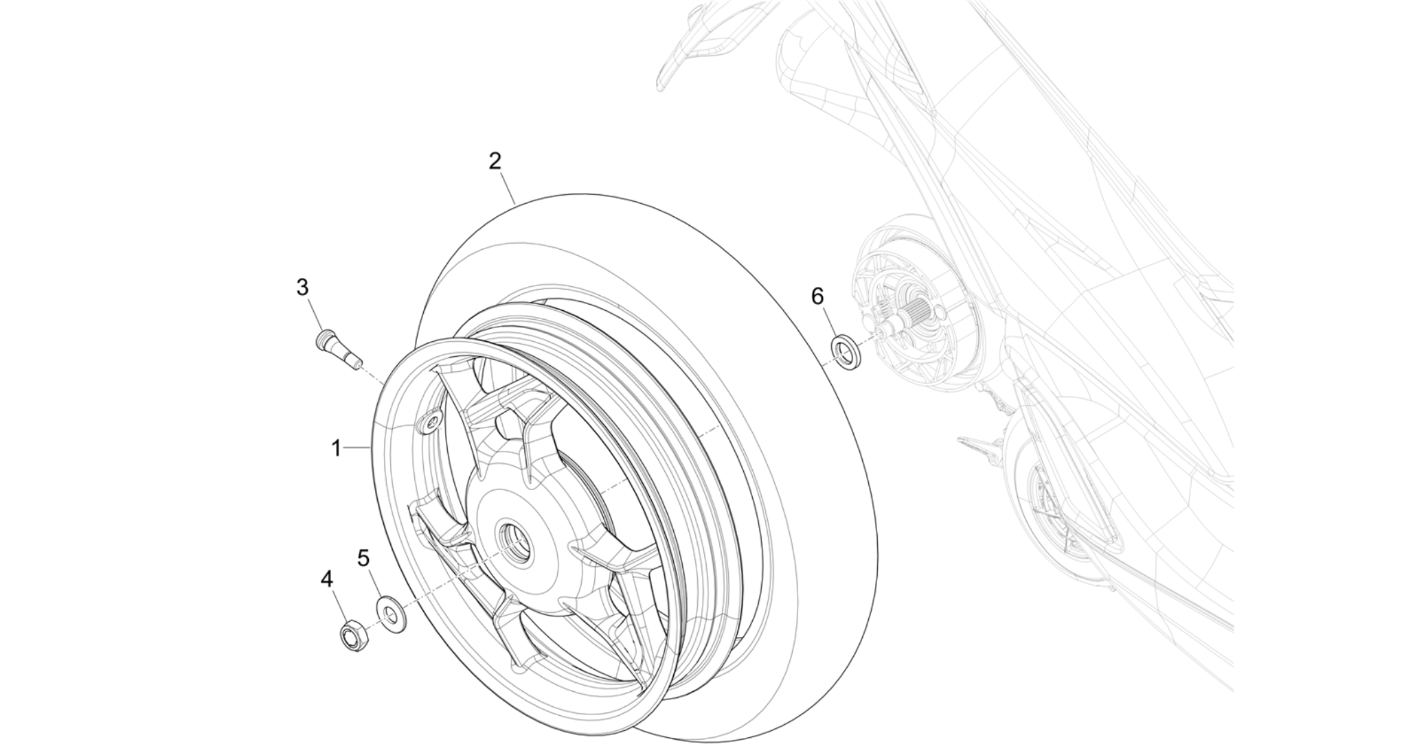 Rear wheel