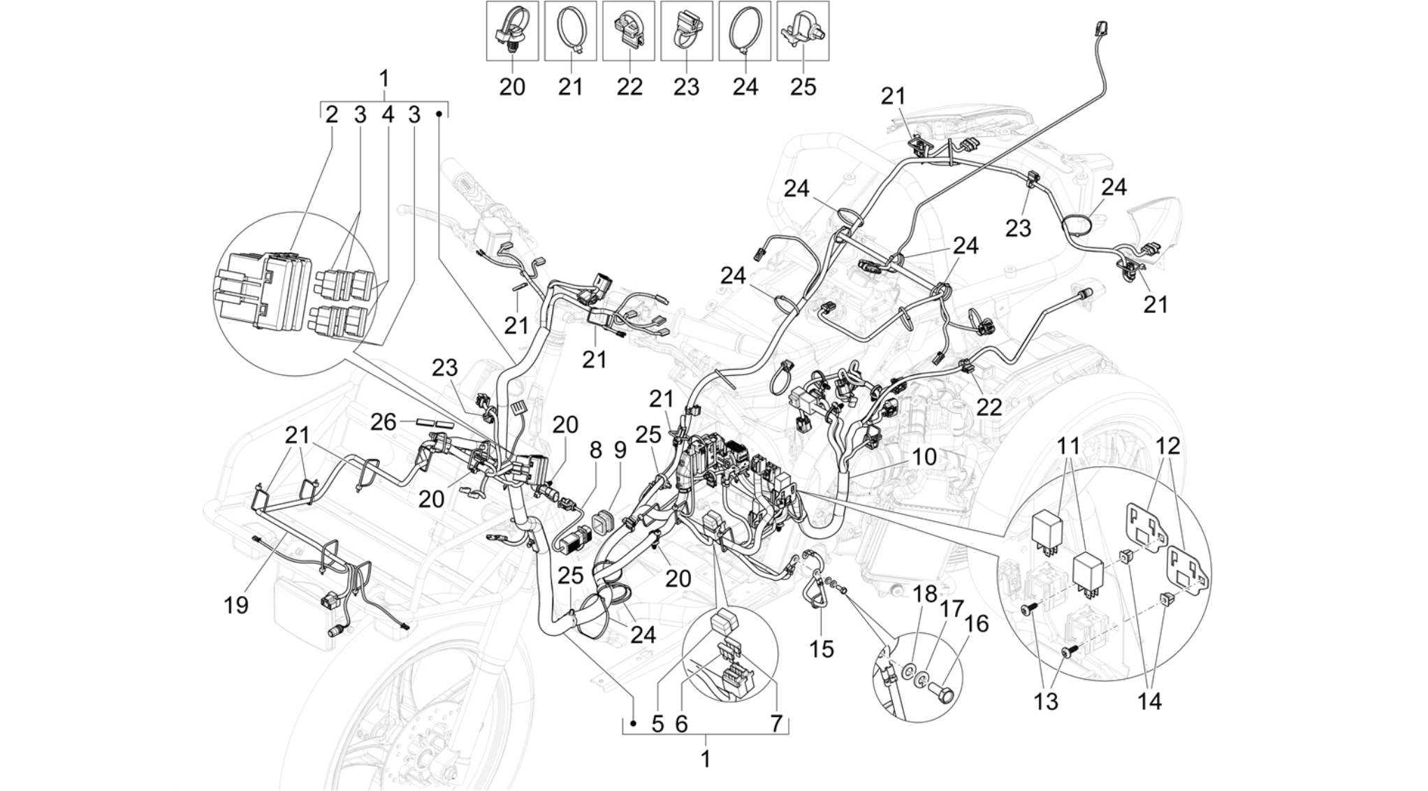 Main cable harness