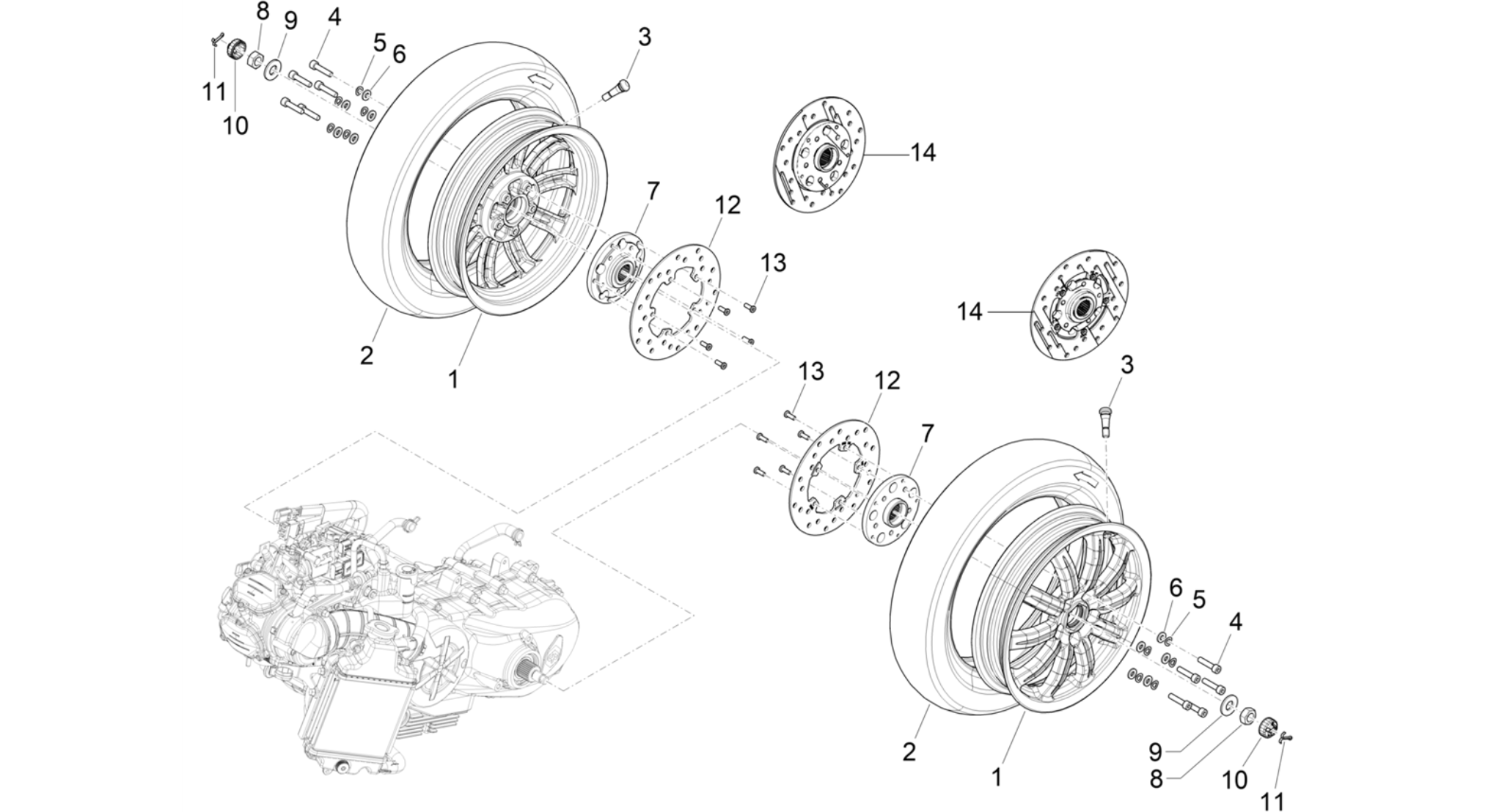 Rear wheel
