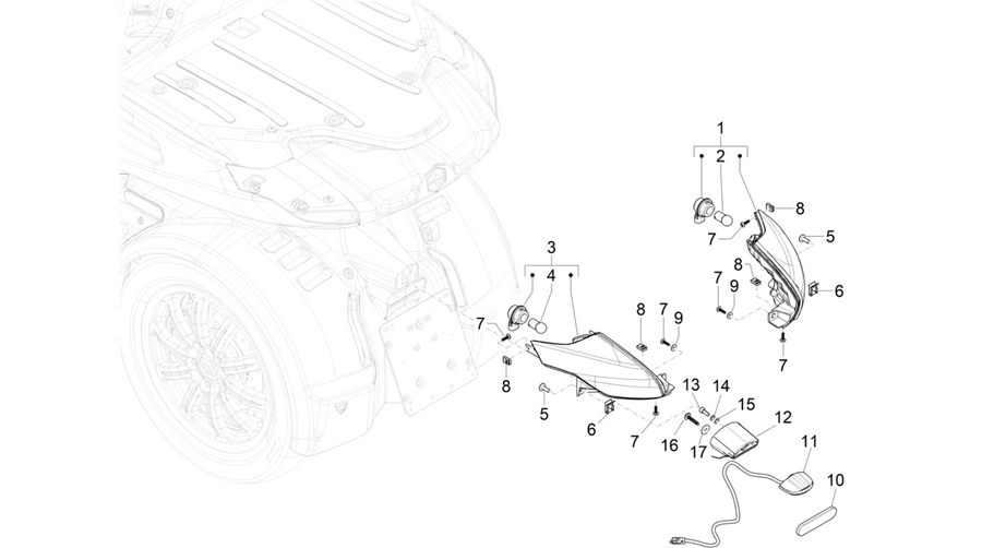Rear headlamps - Turn signal lamps