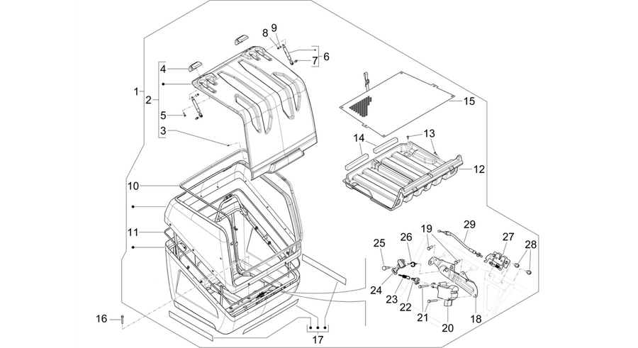 Rear luggage rack