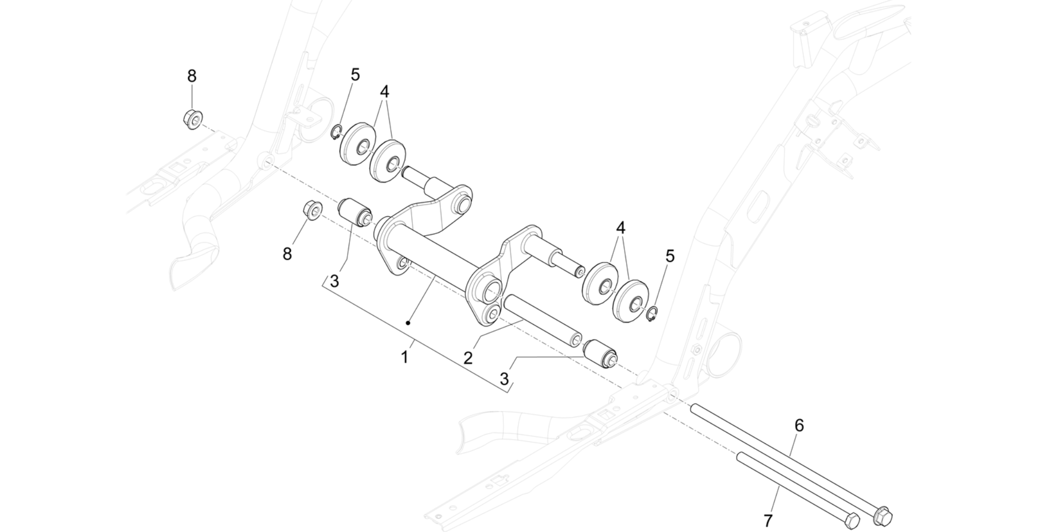 Swinging arm
