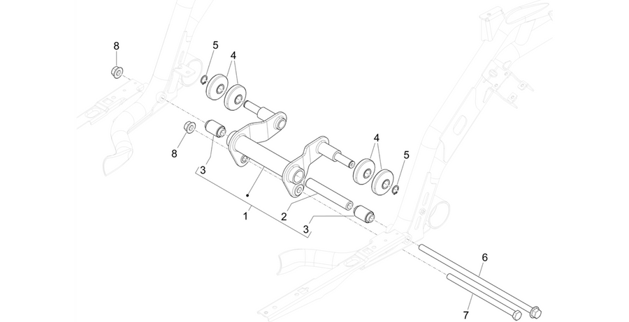 Swinging arm
