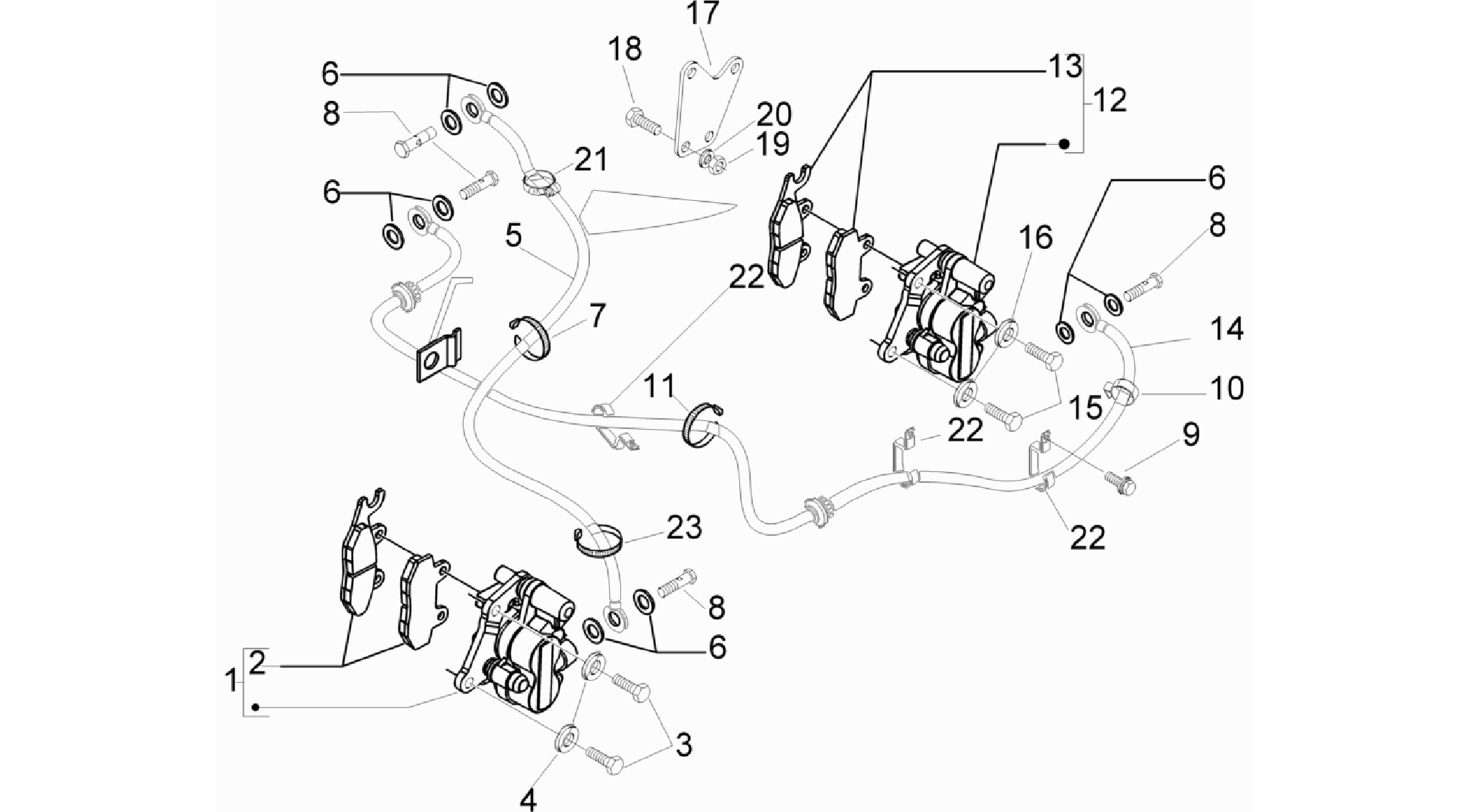 Brakes pipes - Calipers