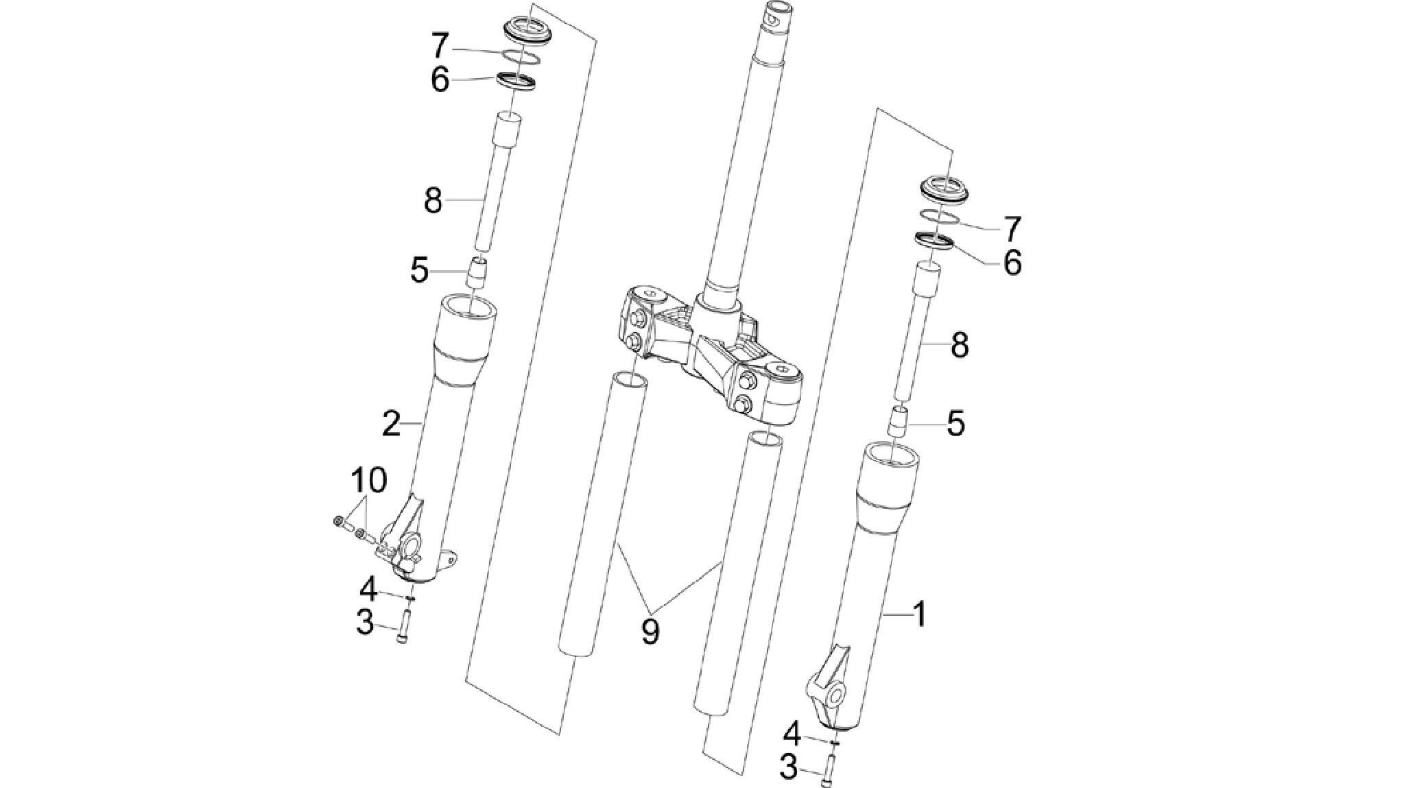 Fork's components (Kayaba)