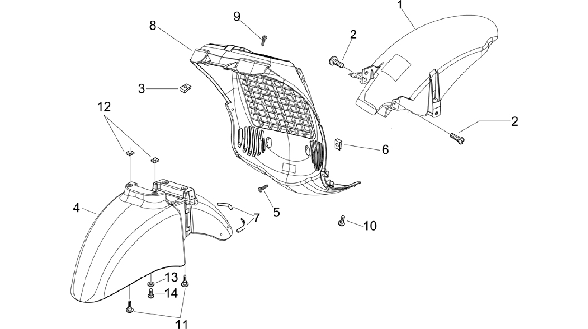 Wheel huosing - Mudguard