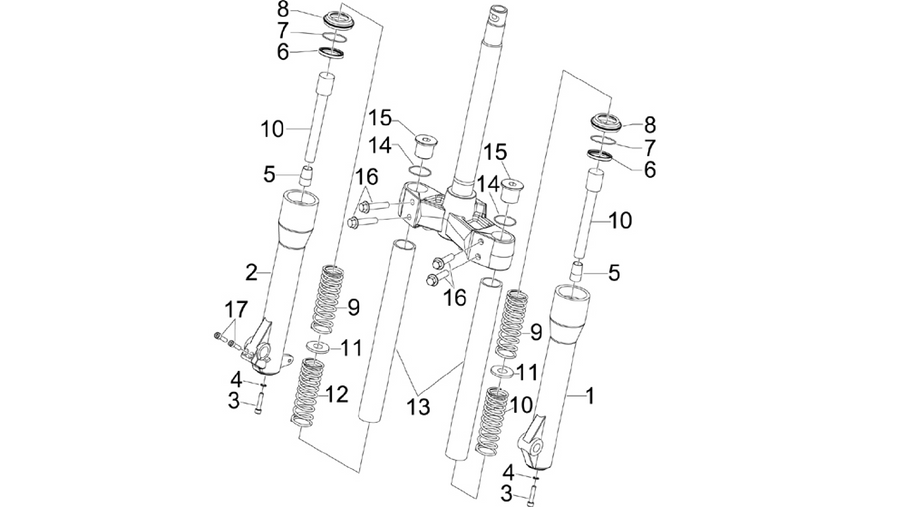 Fork's components (Kayaba)