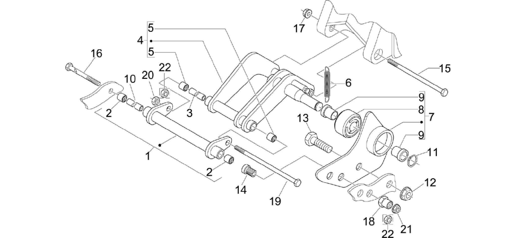 Swinging arm