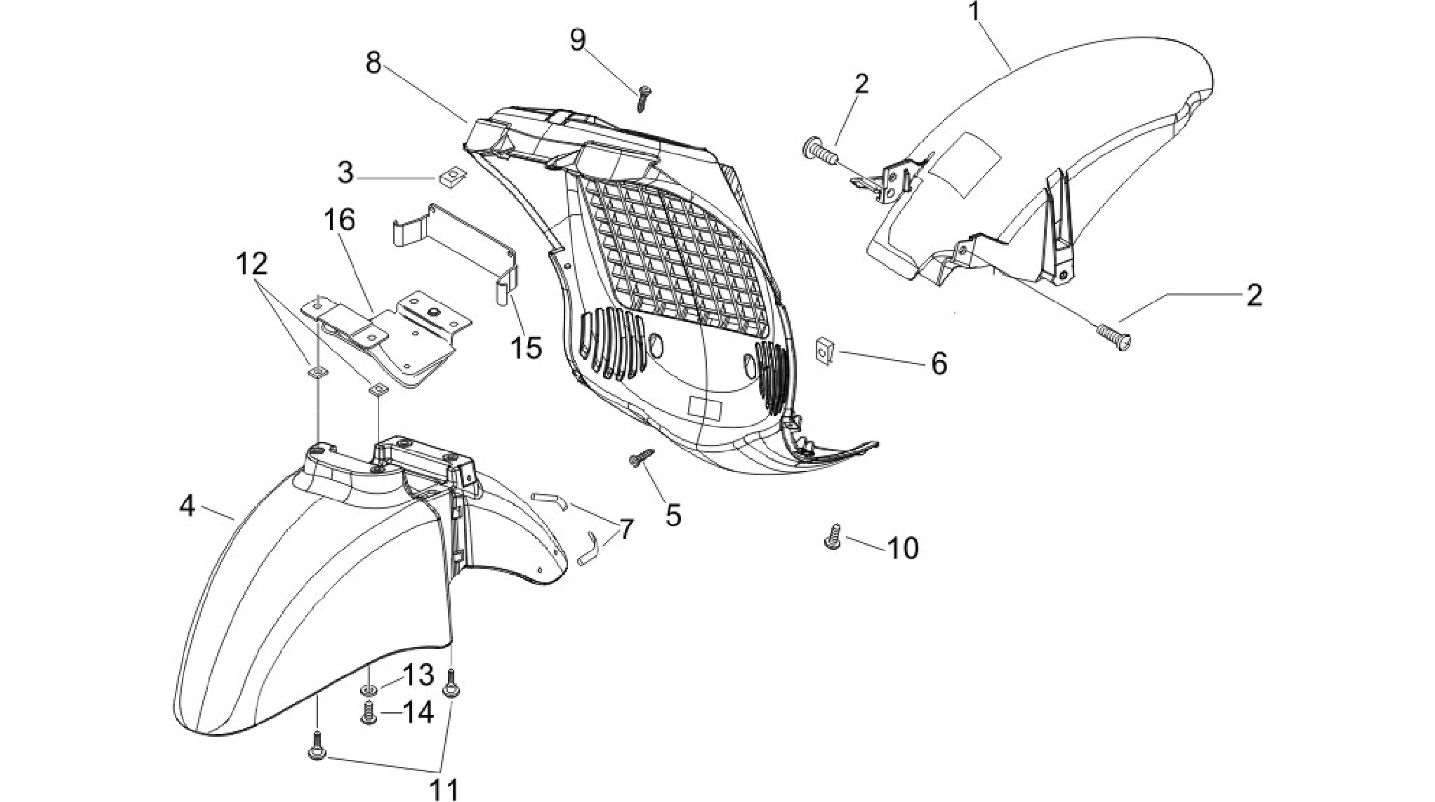 Wheel huosing - Mudguard