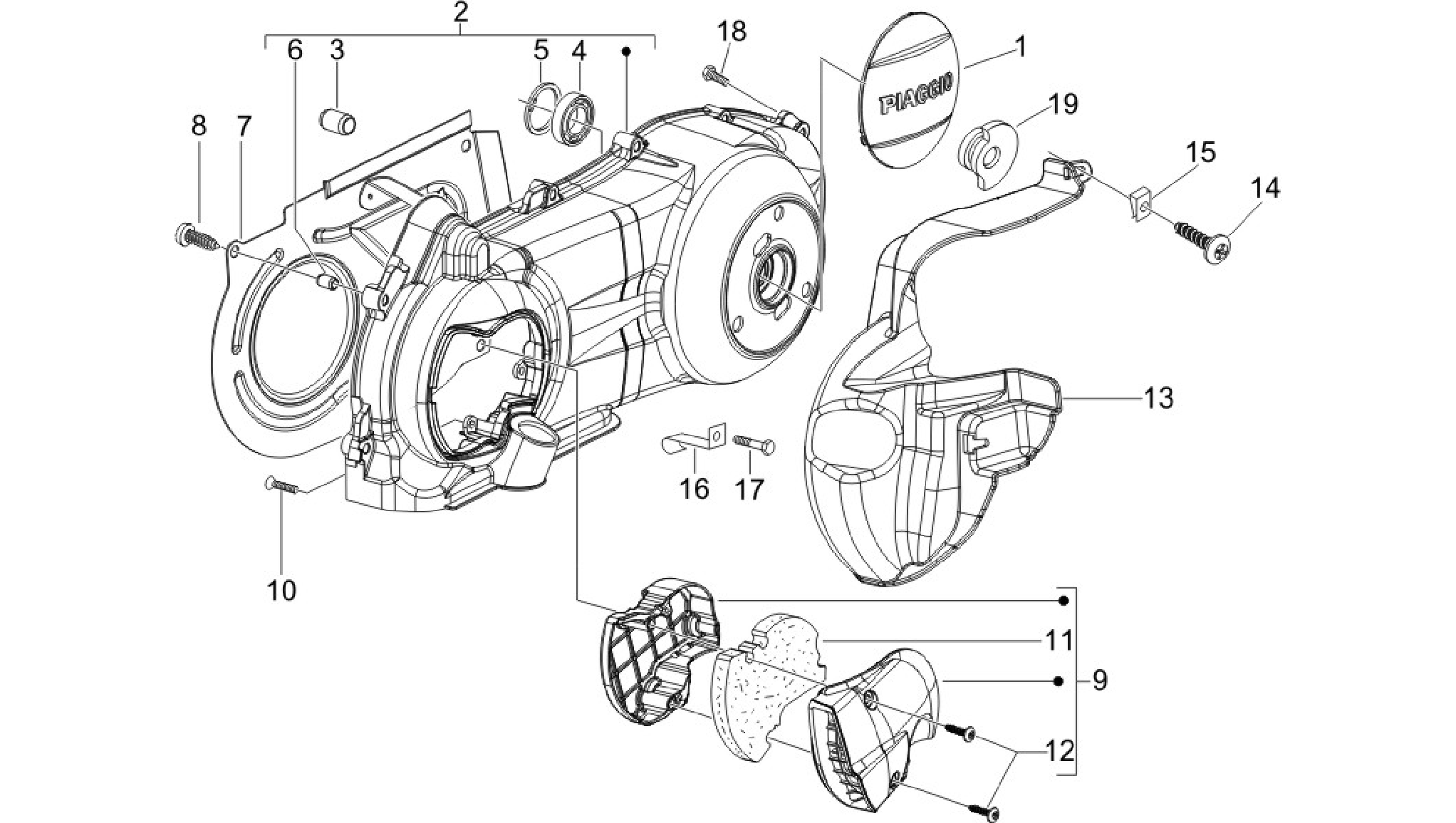 Crankcase cover - Crankcase cooling