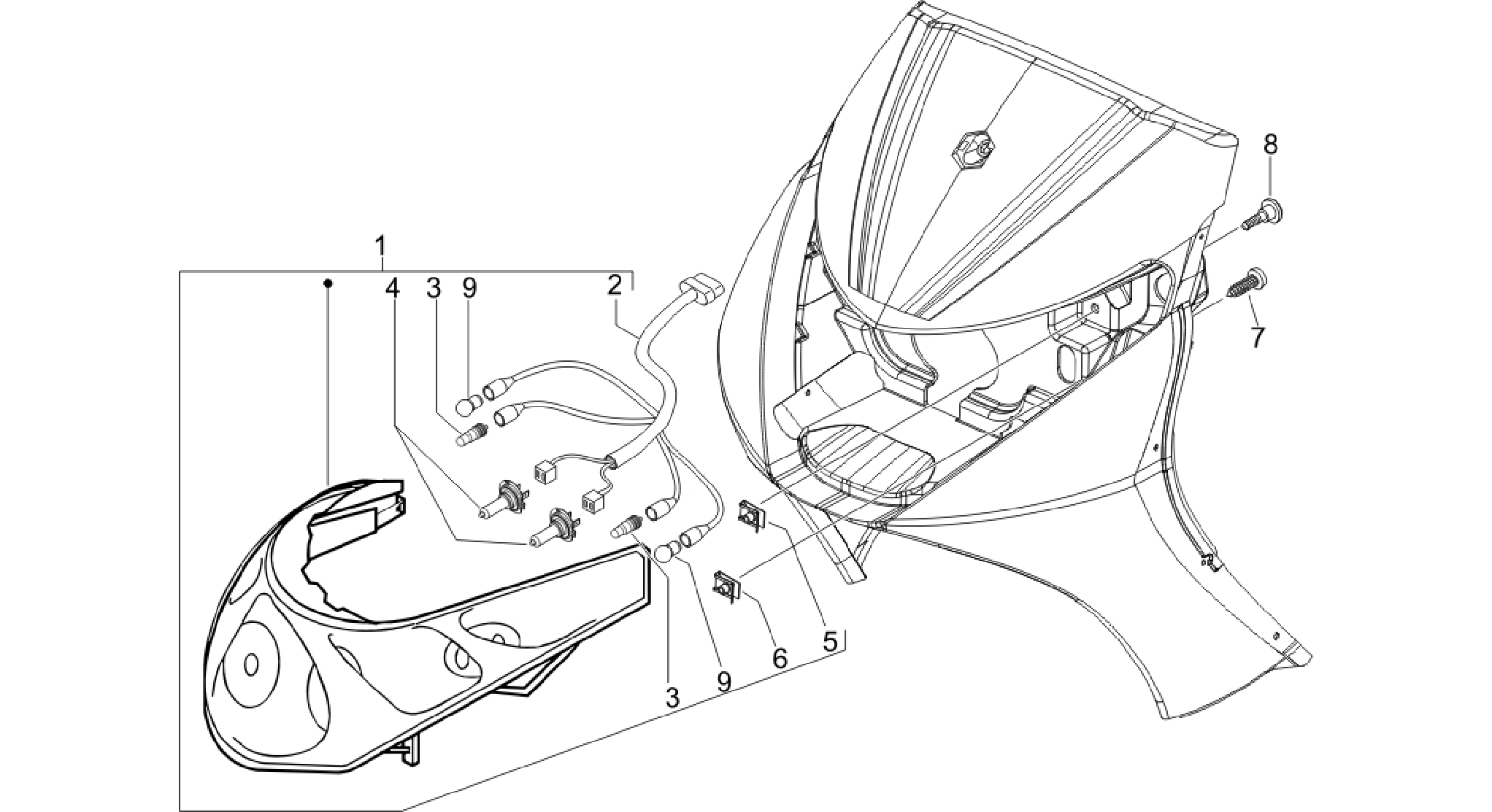 Front headlamps - Turn signal lamps