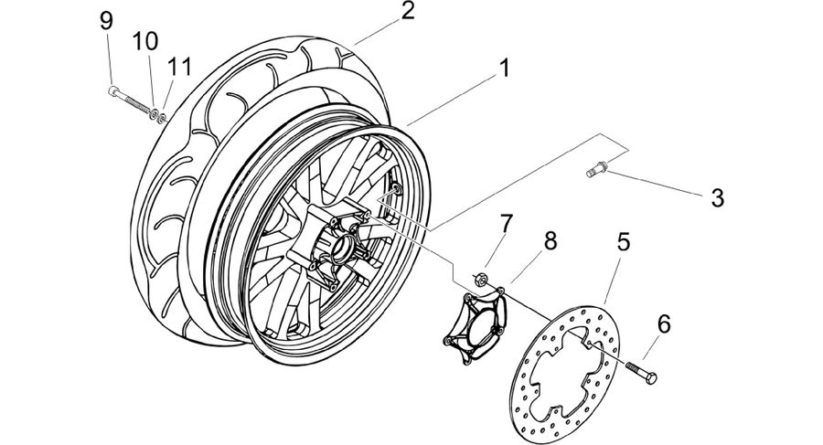Rear wheel