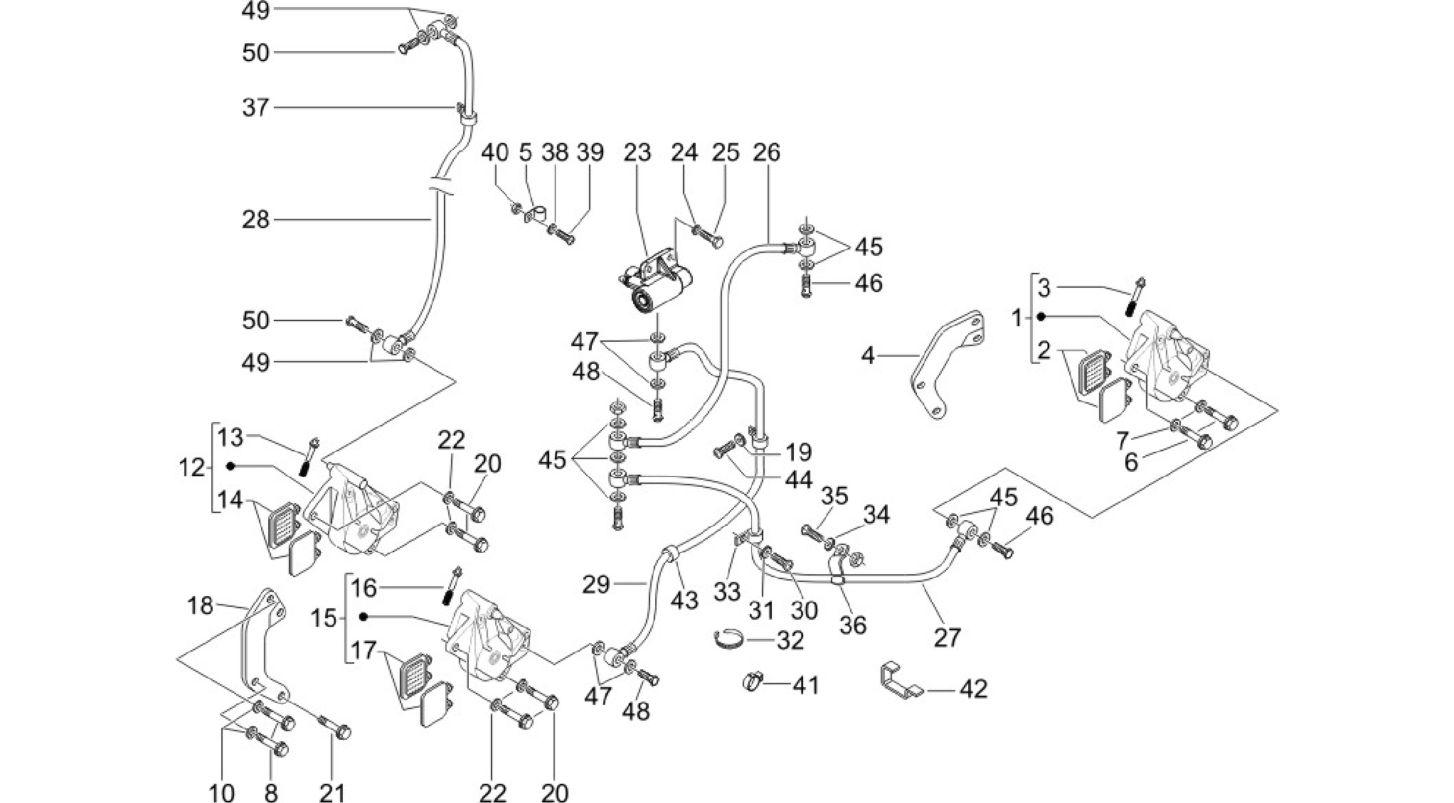 Brakes pipes - Calipers