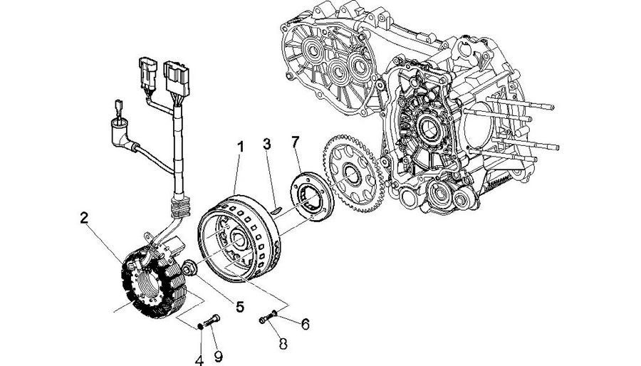 Flywheel magneto