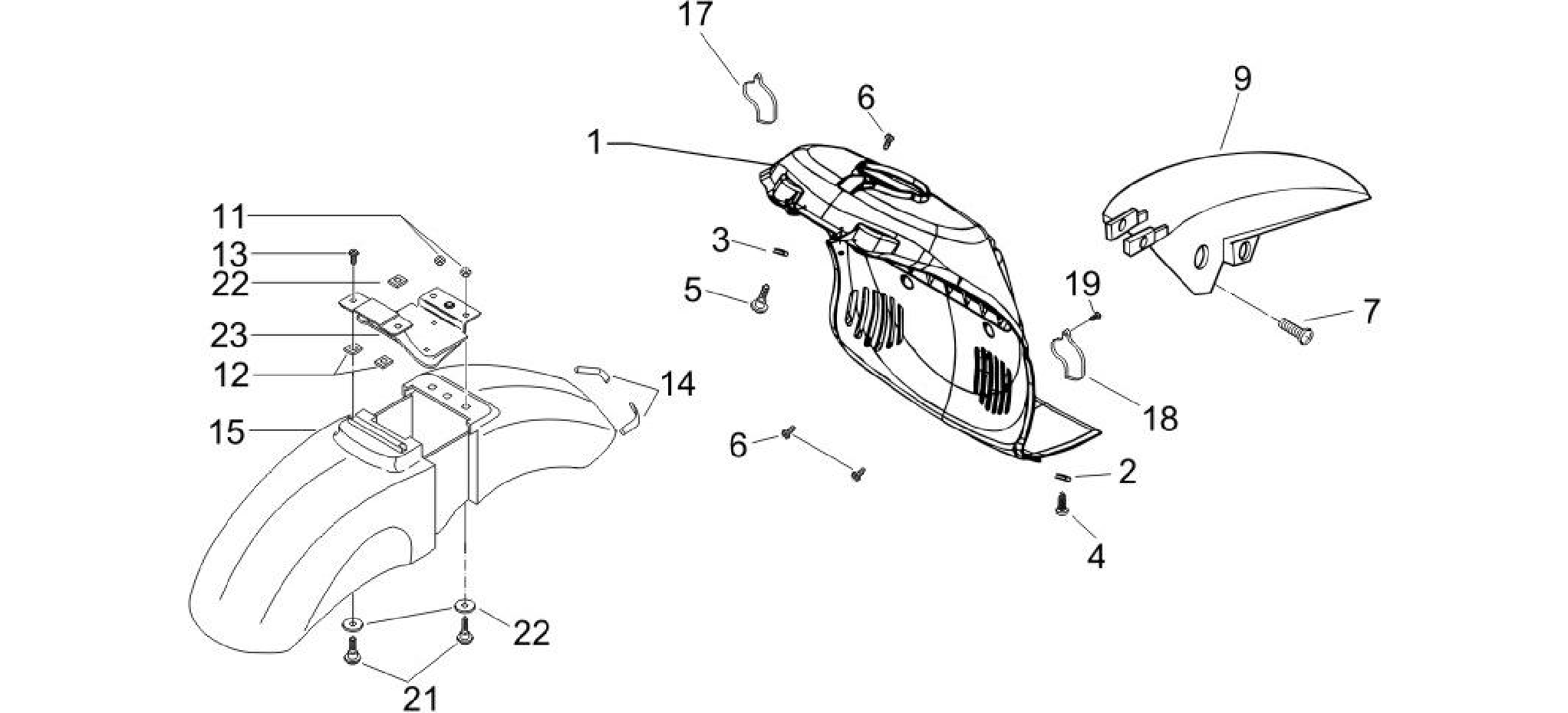 Wheel huosing - Mudguard