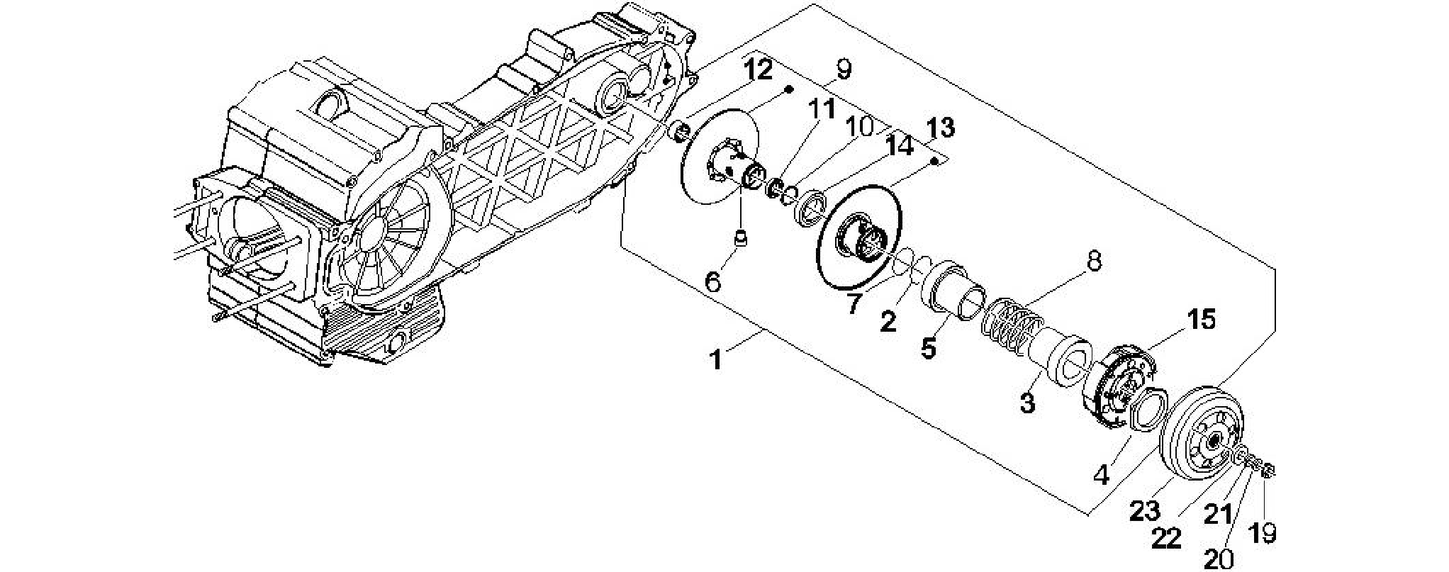 Driven pulley