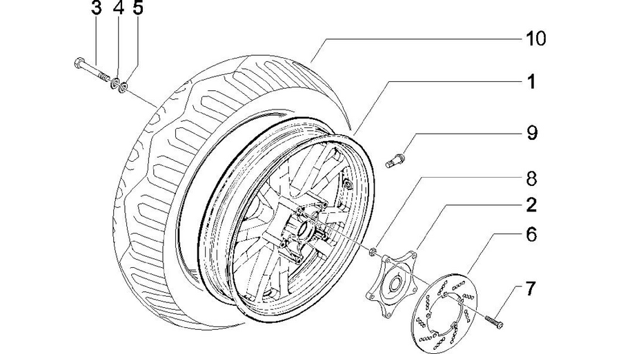 Rear wheel