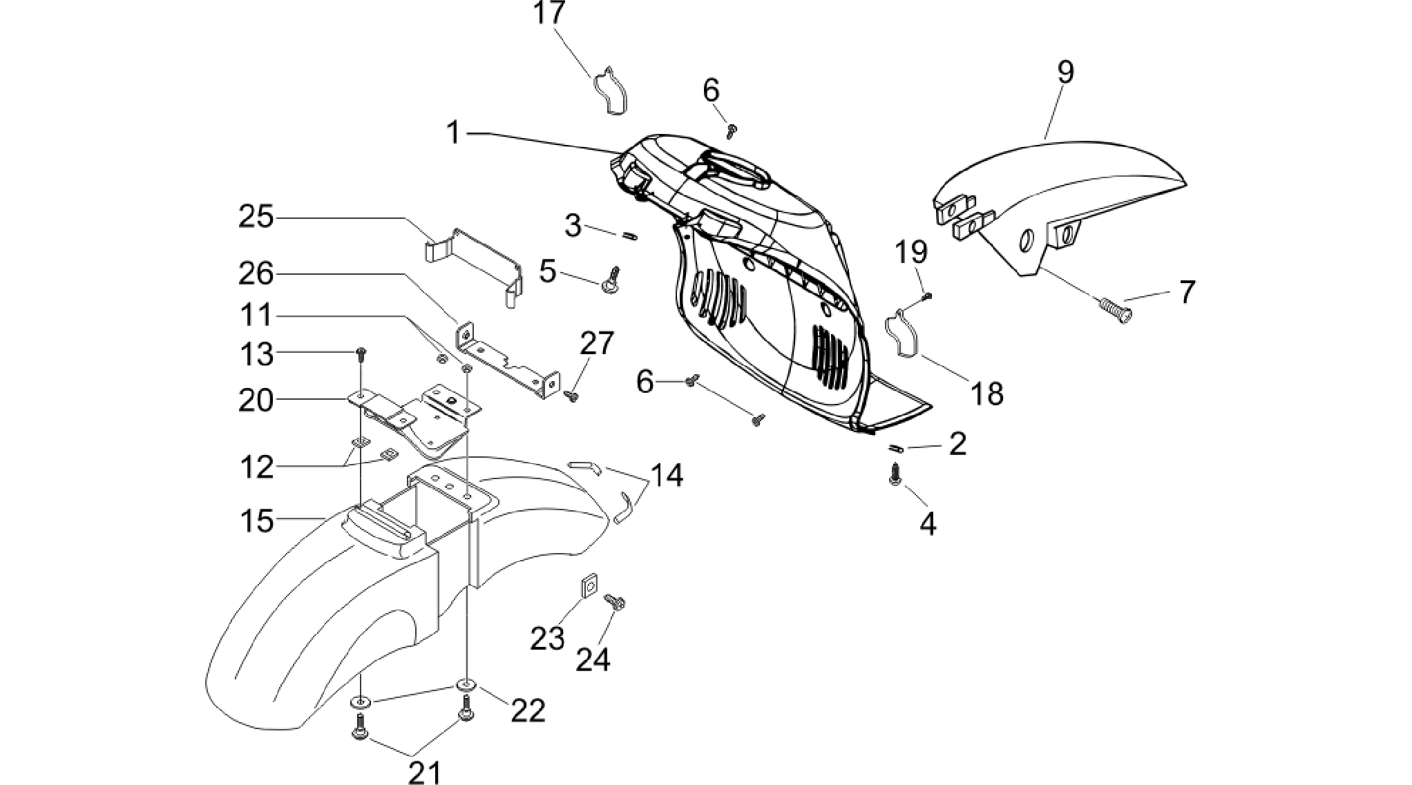 Wheel huosing - Mudguard