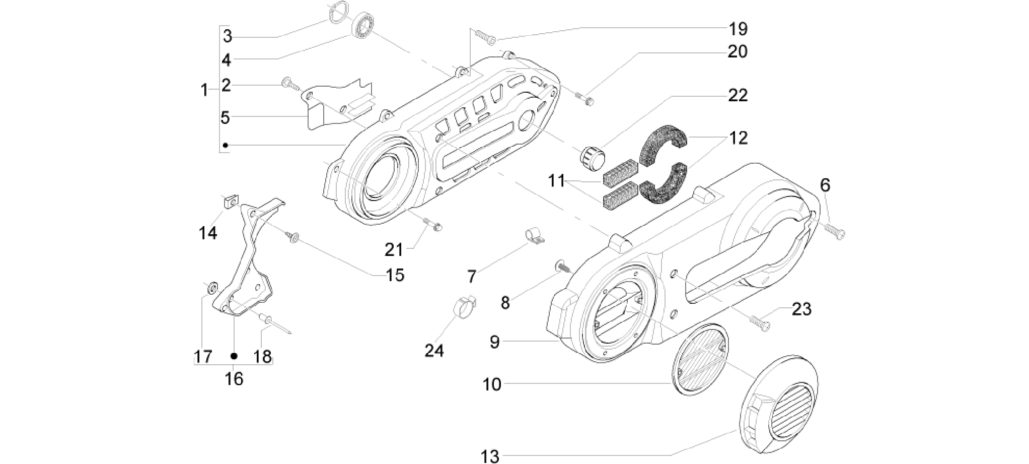 Crankcase cover - Crankcase cooling