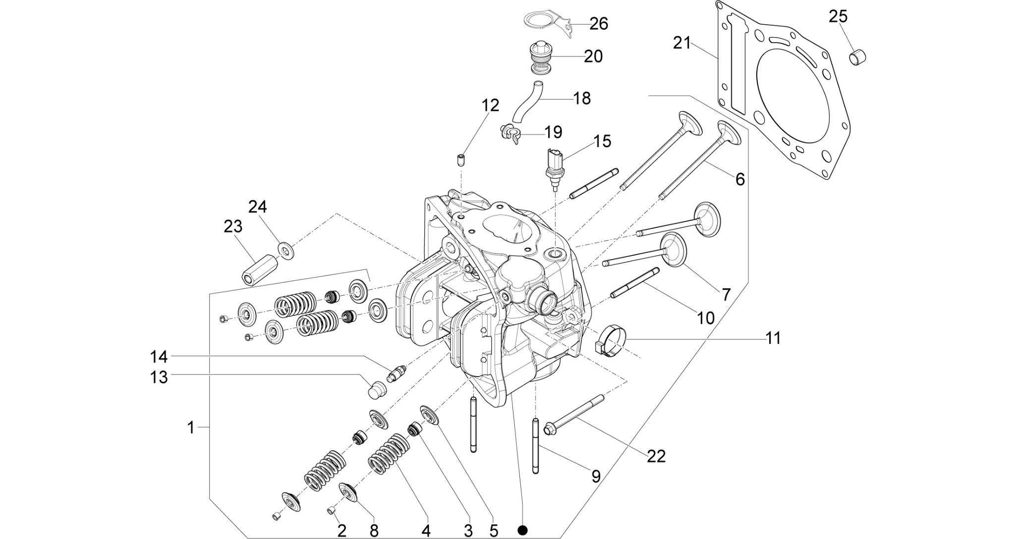 Cylinder head unit - Valve