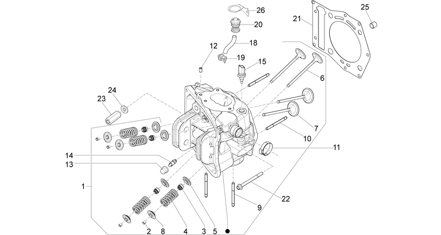 Cylinder head unit - Valve
