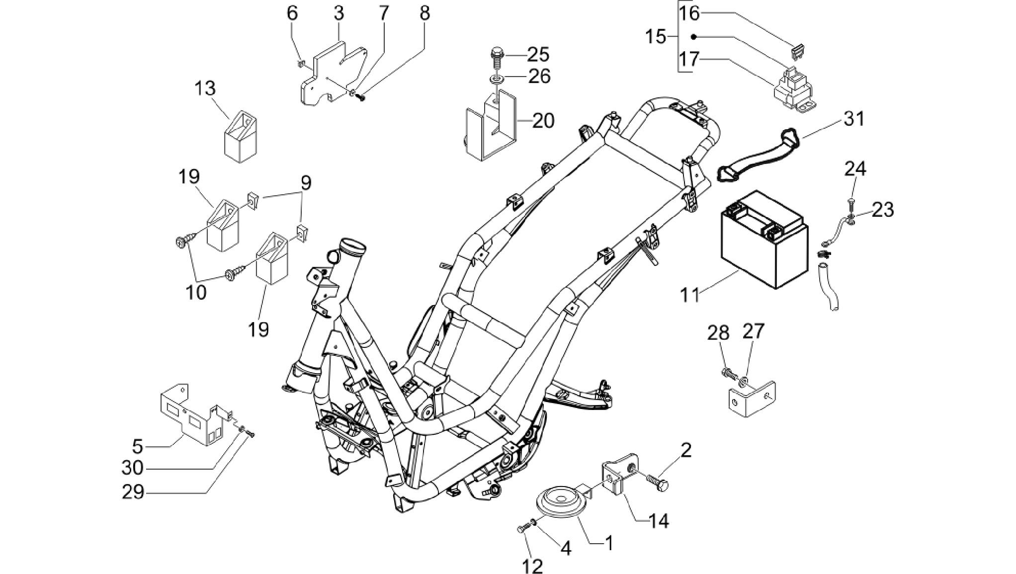 Remote control switches - Battery - Horn