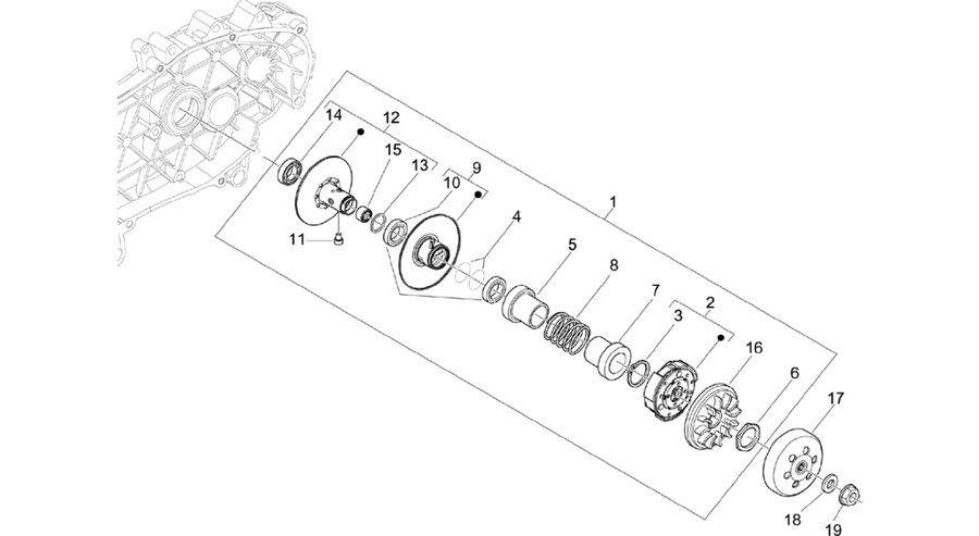 Driven pulley