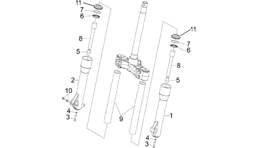 Fork's components (Kayaba)