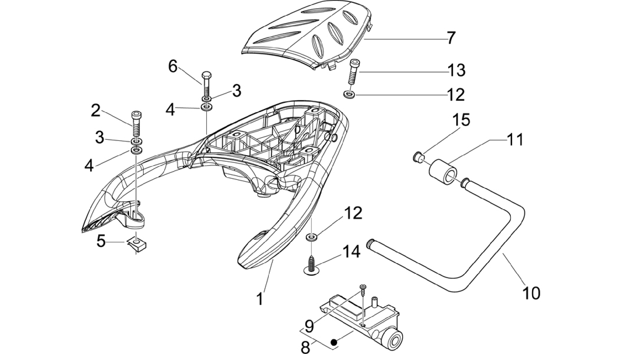Rear luggage rack