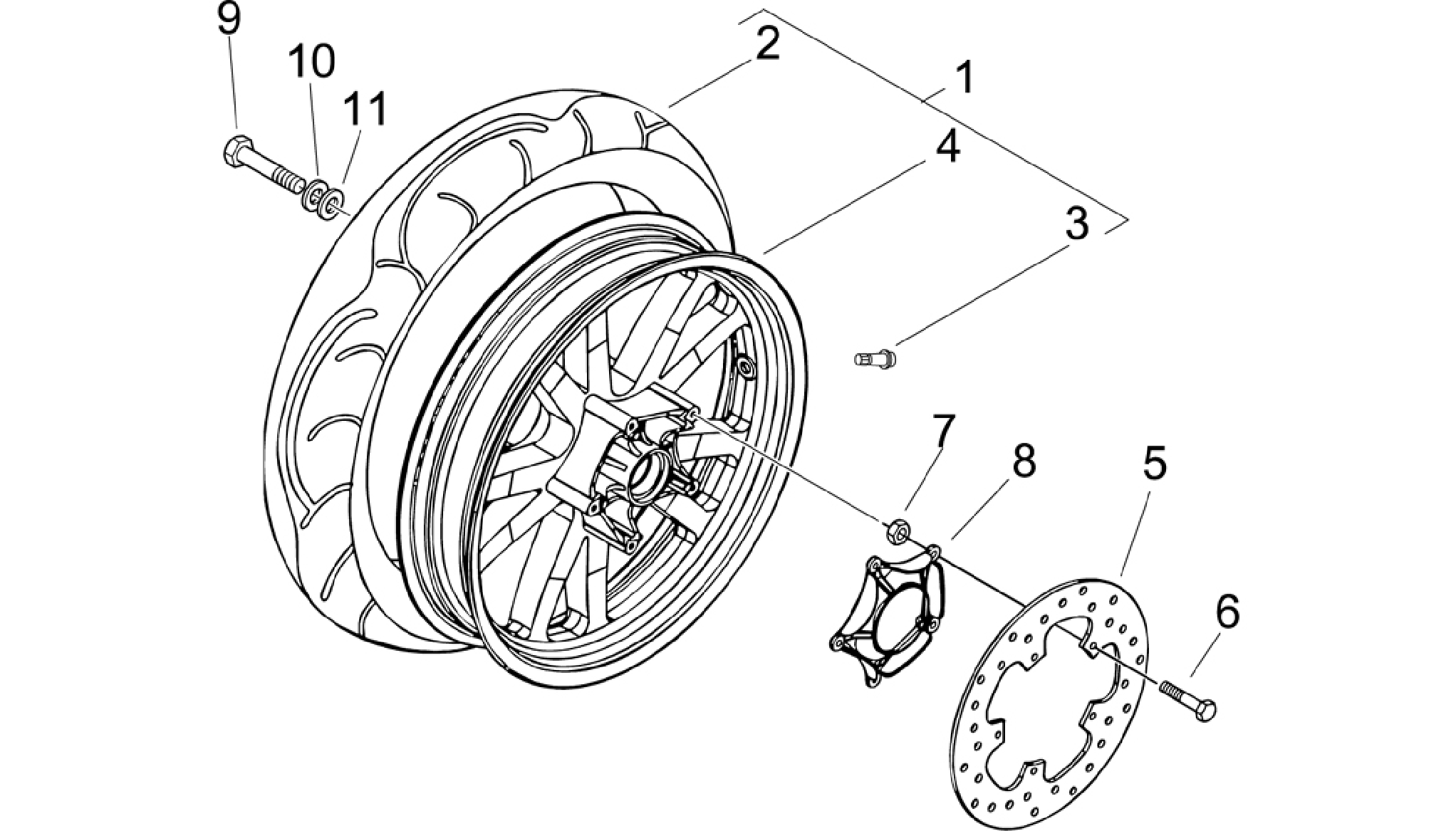 Rear wheel