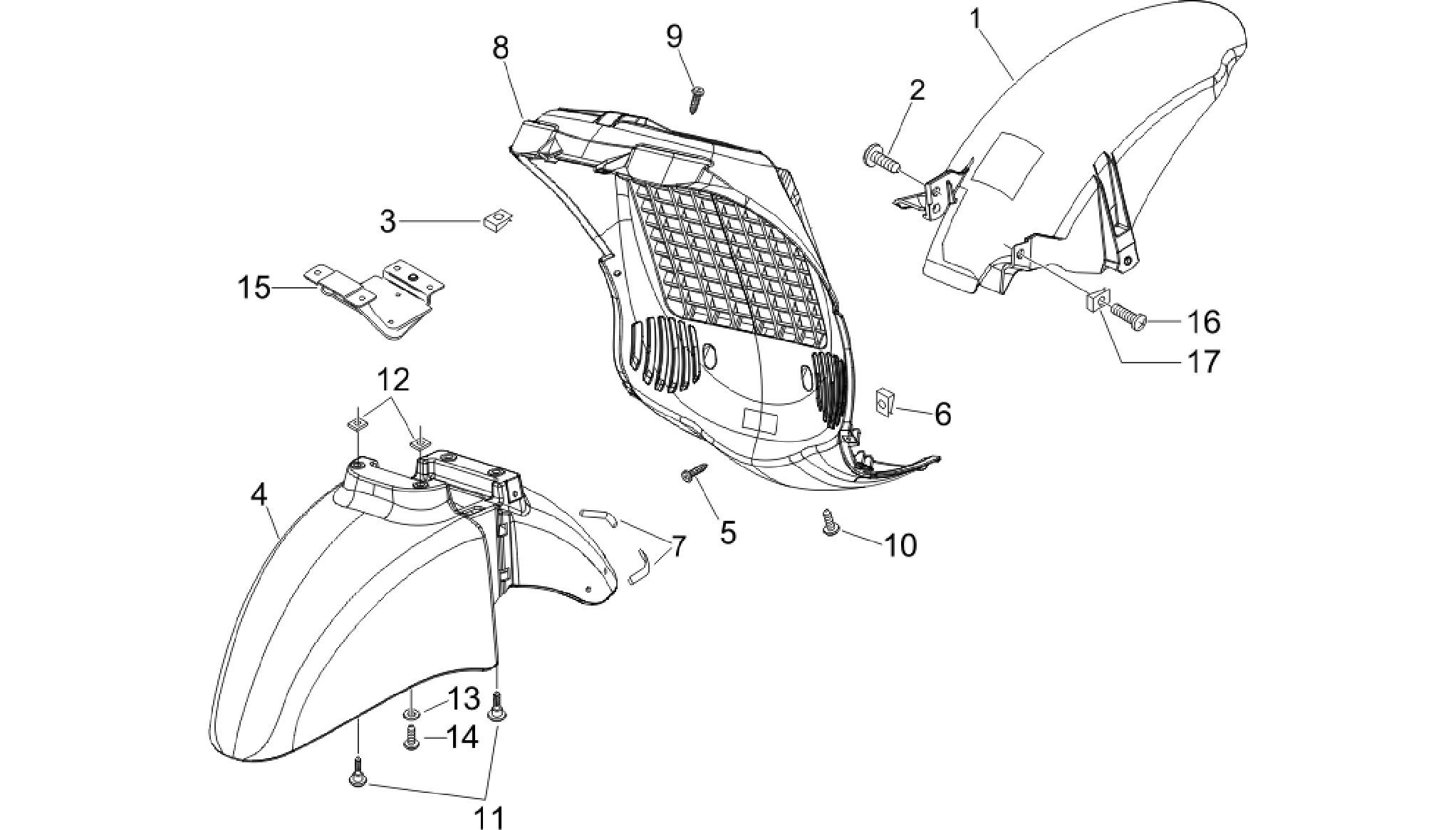 Wheel huosing - Mudguard