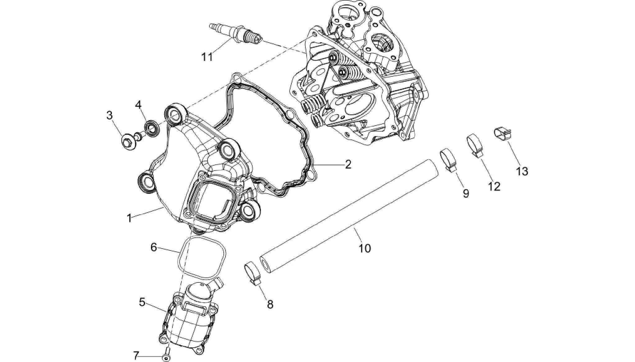 Cylinder head cover