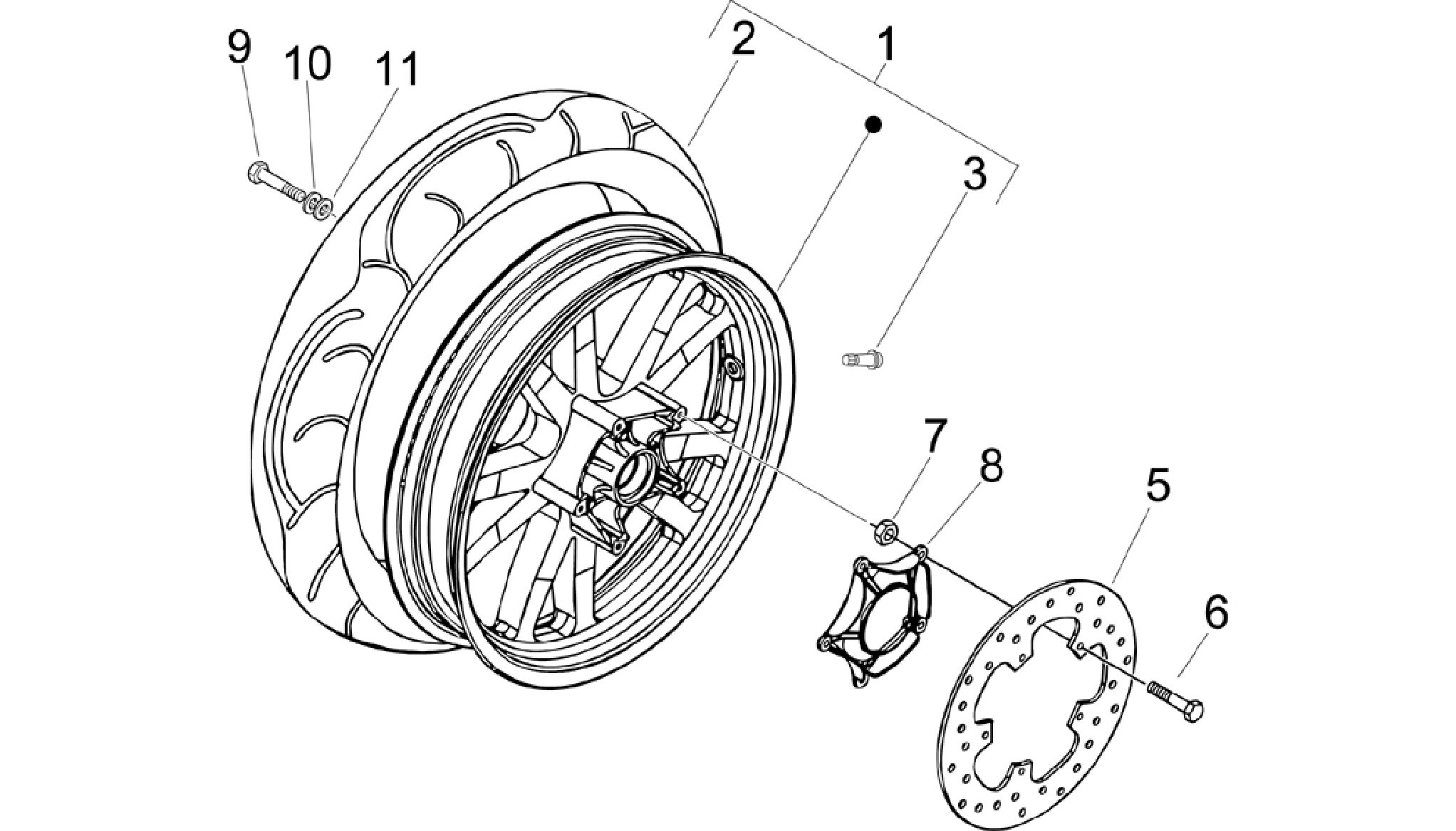Rear wheel