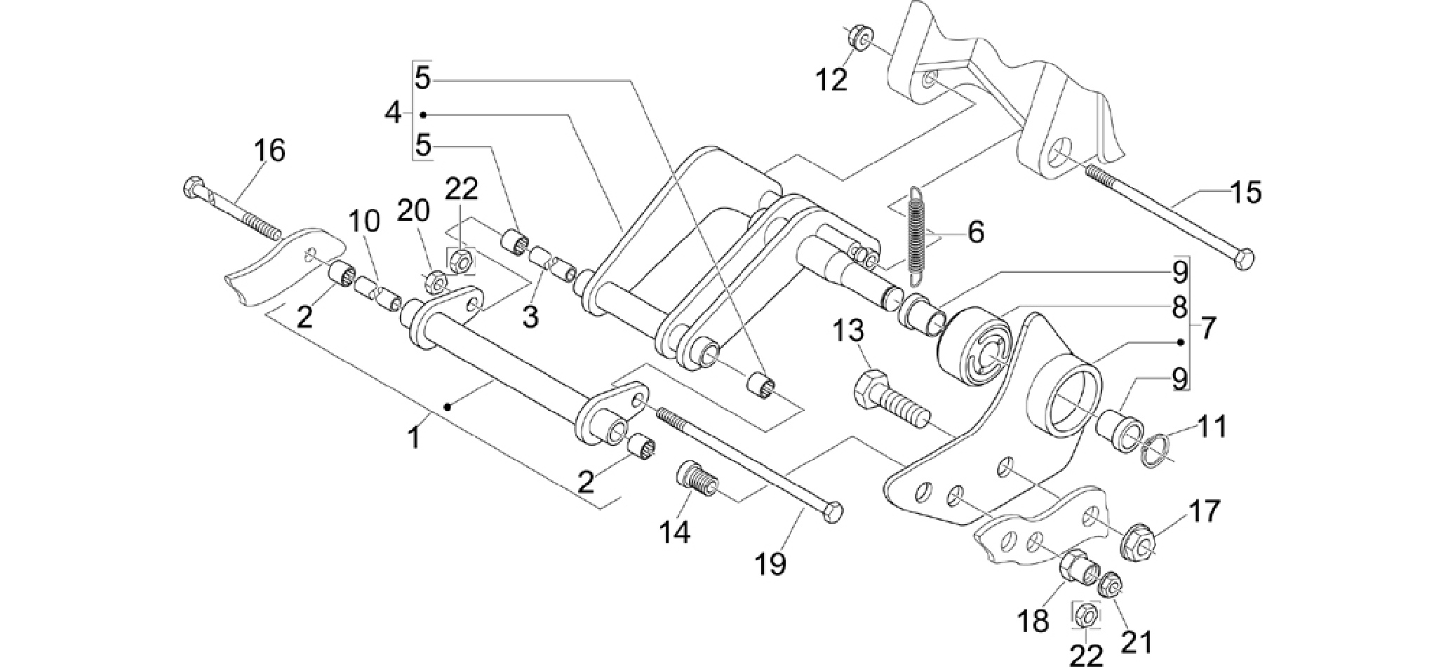 Swinging arm