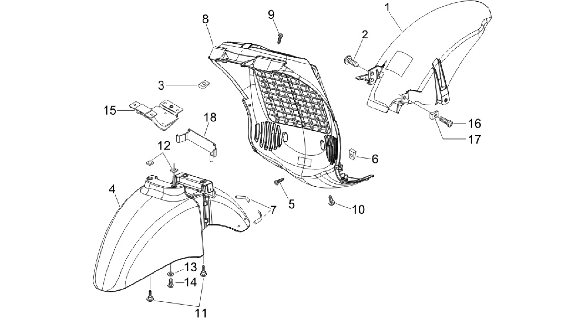 Wheel huosing - Mudguard