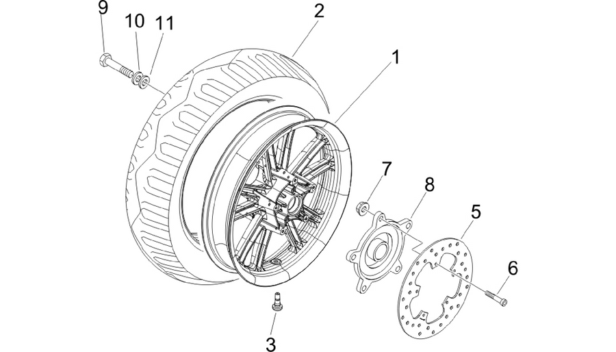 Rear wheel