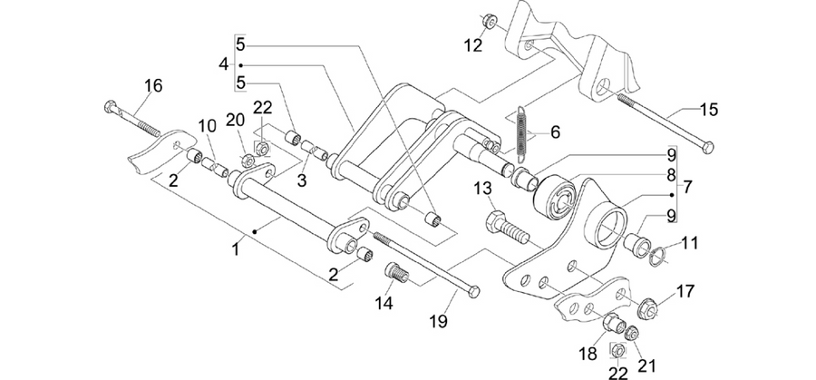 Swinging arm